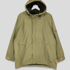 Visão vintage streetwear coleção militar hoodies jaqueta parka streetwear skate esqui luz verde completo zíper jaqueta tamanho grande