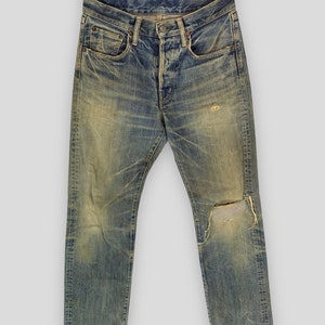 Spellbound distressed denim pant mens japanese brand destroyed blue jeans size 30