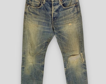 Spellbound distressed denim pant mens japanese brand destroyed blue jeans size 30