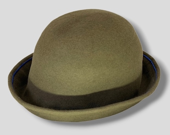 Vintage 45rpm rabbit fur hat Japanese brand preppy casual green bucket hat made in Japan