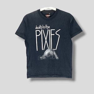 Vintage The pixies death to the pixies tshirt American alternative rock band tee indie punk concert tour shirt black size Small