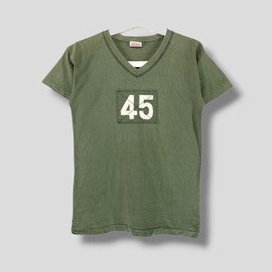 Vintage 45rpm patches logo tshirt Japanese brand streetwear tee size XSmall made in Japan