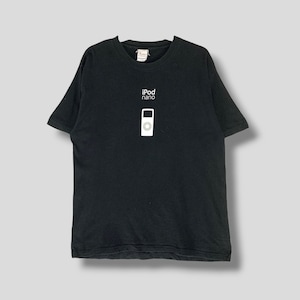 vintage Apple ipod nano 1ère génération promo tshirt lecteur multimédia tech noir tee taille grande