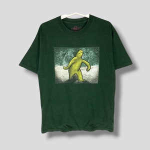 Vintage 00s Krooked skateboard shmoo tshirt Mark gonzalez skate green tee size Medium