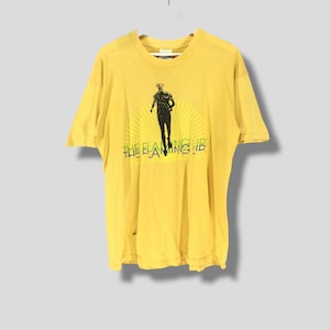 Vintage 90s The flaming lips rock concert tour distressed tshirt American psychedelic rock band tee size Medium
