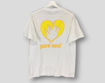 Vintage 90s Glay pure soul album promo tshirt collectible Japanese rock band Jpop tee concert tour single stitch white Medium