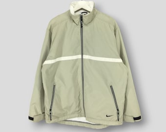 Vintage 90er Jahre Nike Jacke sportlich Streetwear Casual Outfit Oberbekleidung Reißverschlussjacke Small