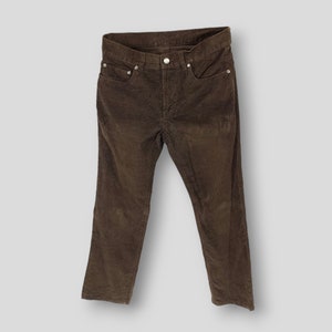 Vintage brooks brothers corduroy pant casual brown trousers size W30