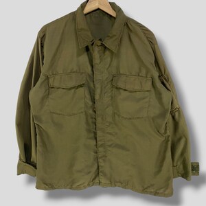 Vintage 70s US Army OG 106 Heli Crew Field Shirt Military Outfit