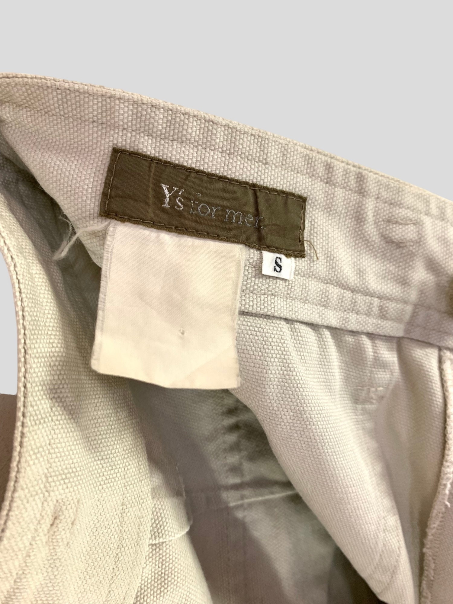 Vintage Yohji Yamamoto Y's for Men Cotton Canvas Work Pant