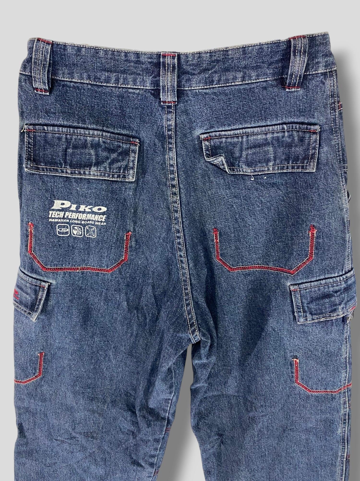 Size 29 Vintage Piko Hawaiian Longboard Wear Cargo Denim Pant
