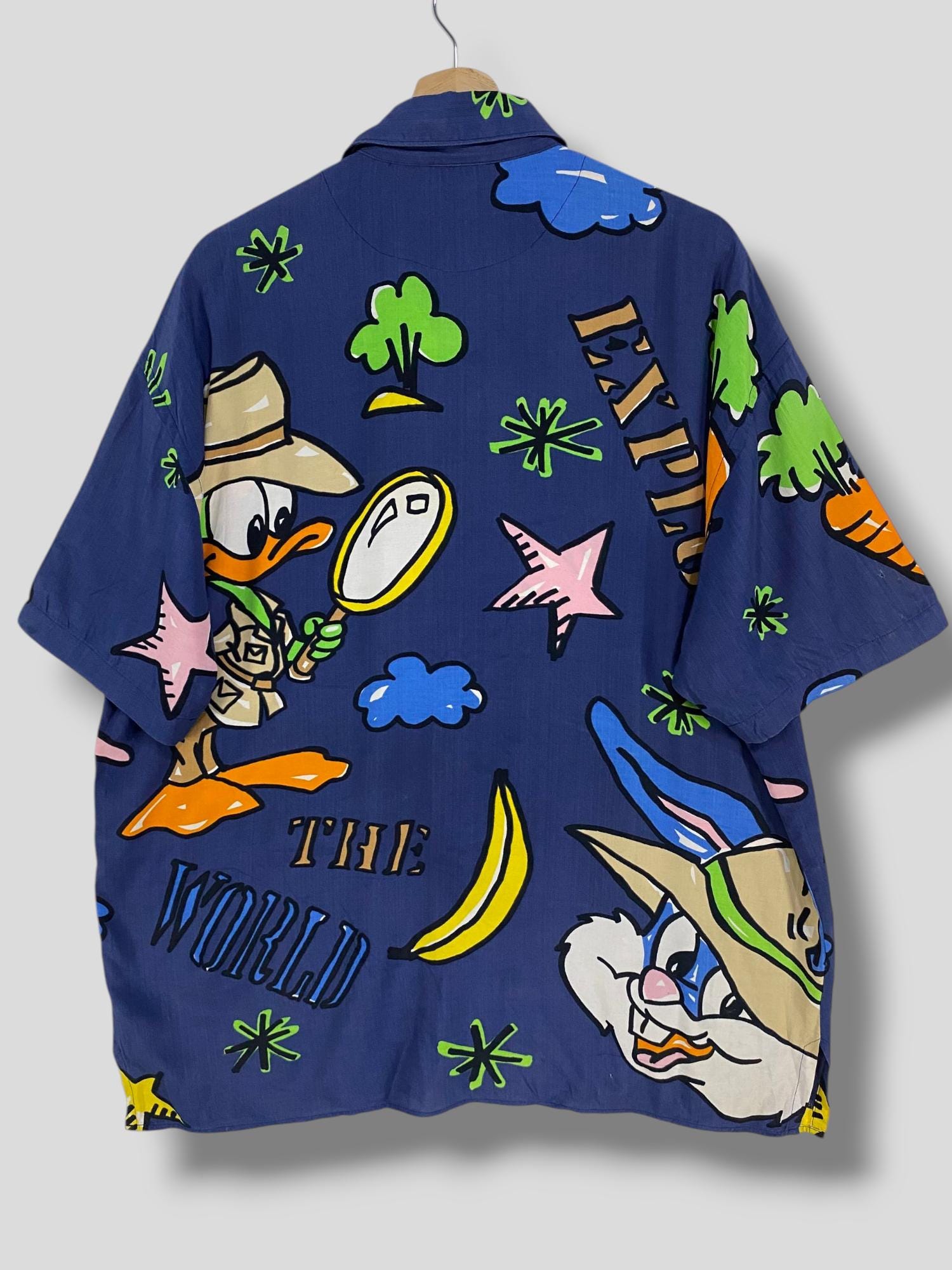 Vintage Jc De Castelbajac X Warner Bros Exploring the World Rayon 