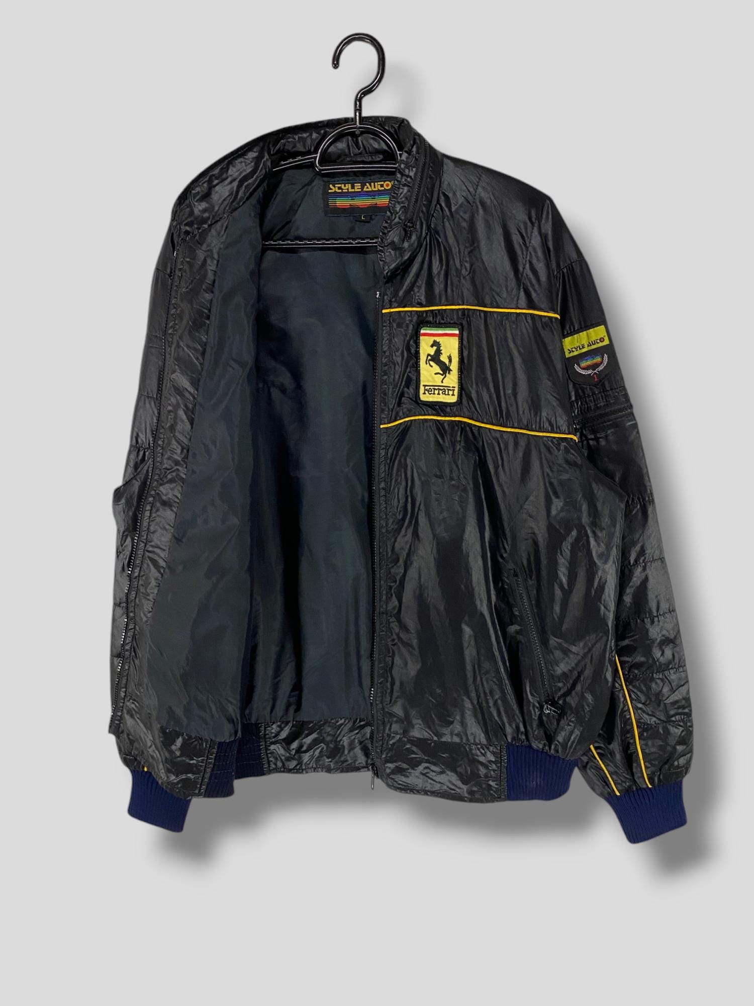 Vintage 80s Style Auto Competition Ferrari Jacket Athletic Vintage 80s Style Auto Competition Ferrari Jacket Athletic