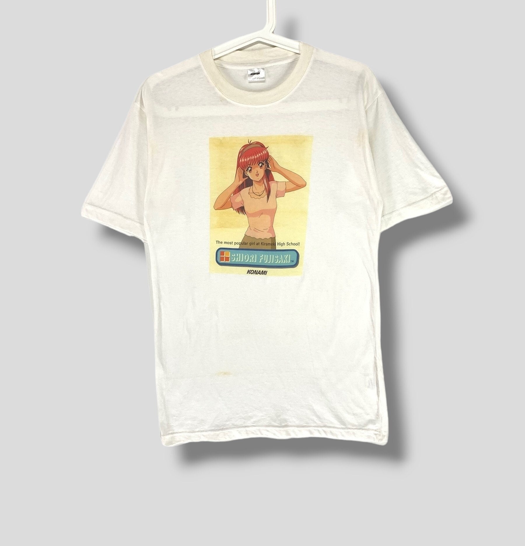 Vintage 90s Tokimeki Memorial Shiori Fujisaki Video Game Tshirt