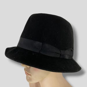 Vintage CA4LA wool fedora hat Japanese brand designer casual outfit black fashion avantgarde accessories