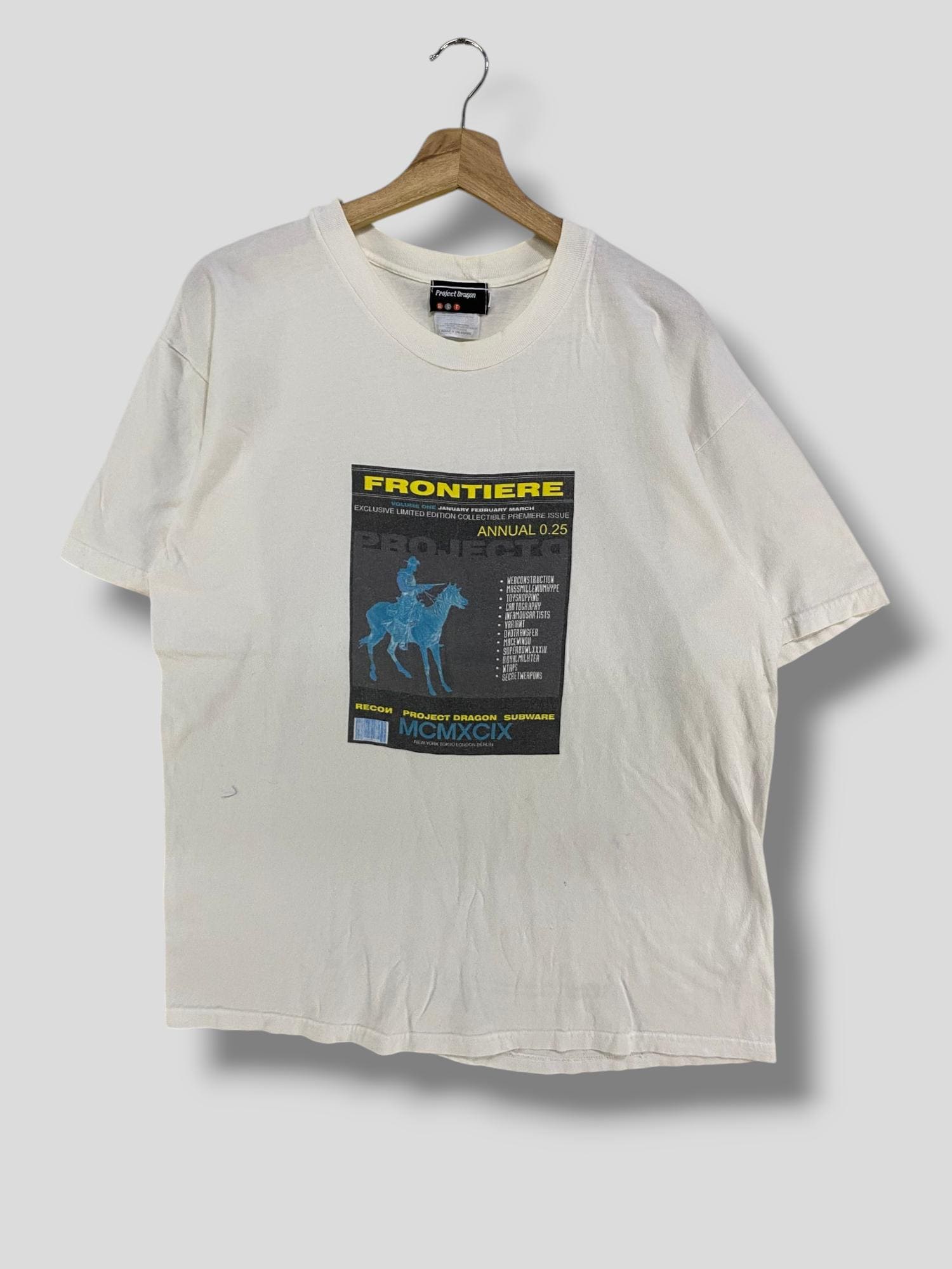 project dragon Tシャツ　XL Vintage 90s BSF Project Dragon Tshirt Collectible Japanese Brand