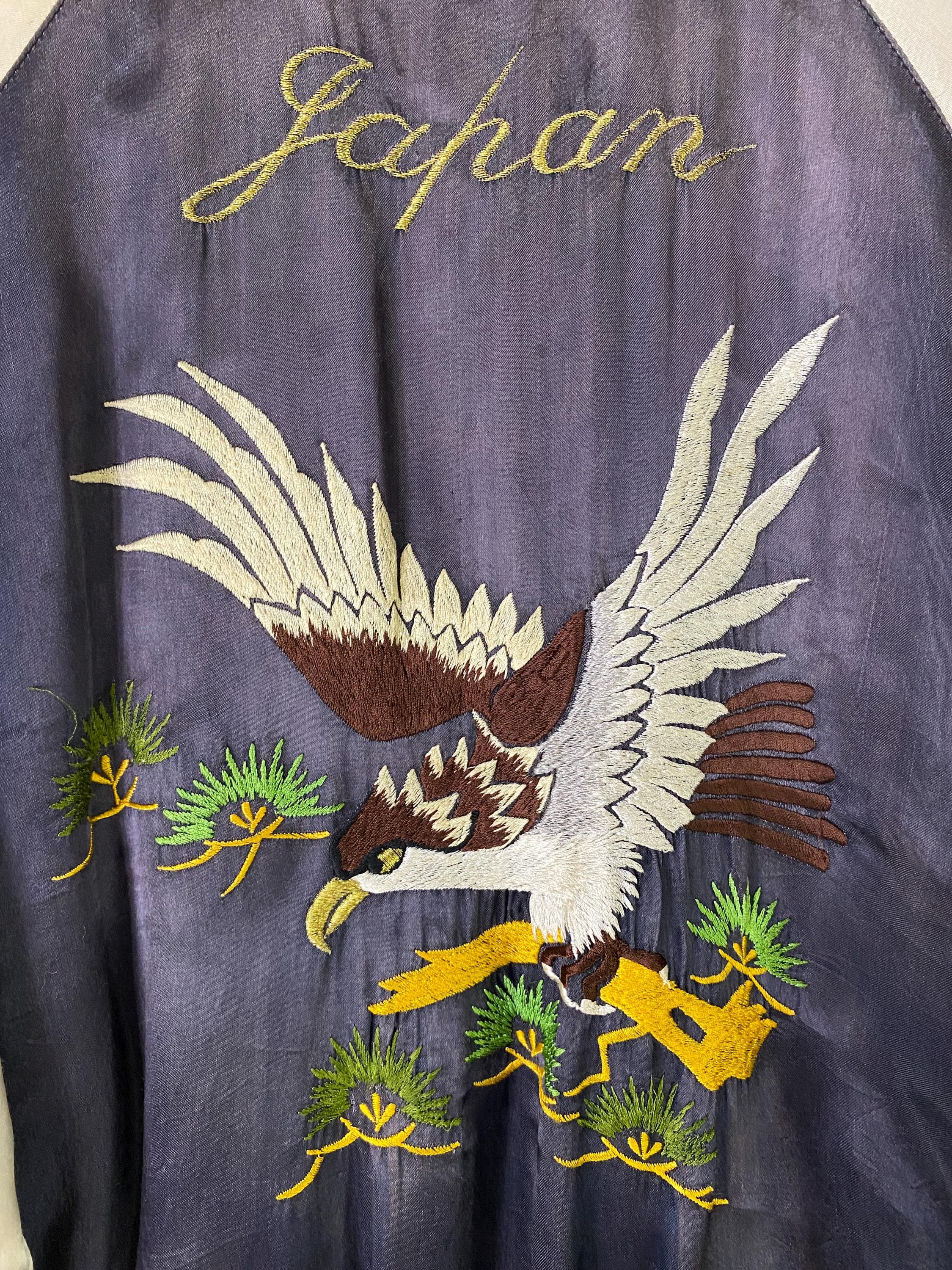 60's 〜70's Vintage souvenir jacket スカジャン Vtg 70s Japan Reversible Embroidered Silk Souvenir Jacket