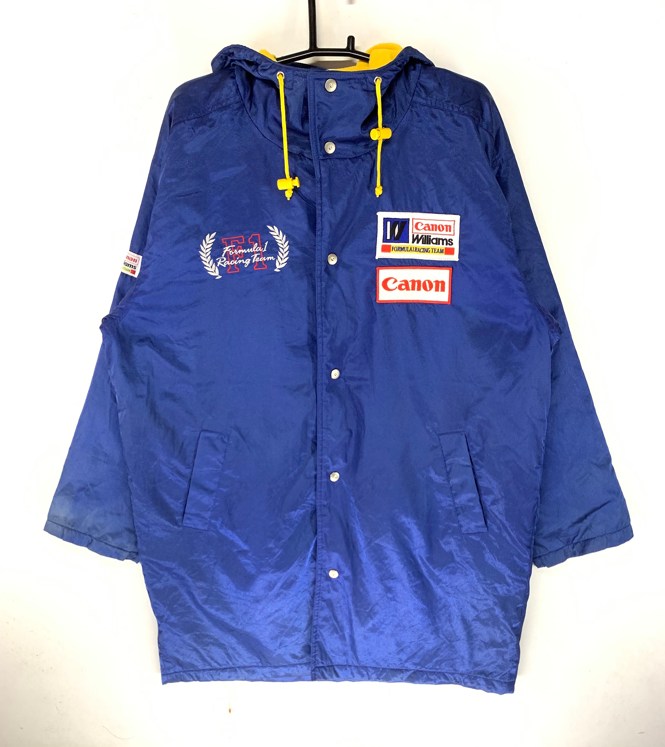 Vintage 90s Canon Williams Formula 1 Racing Team Quilted Vintage 90s Canon Williams Formula 1 Racing Team Quilted