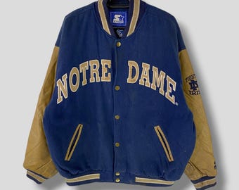 Vintage 90s Starter Notre Dame Fighting Irish Embroidered