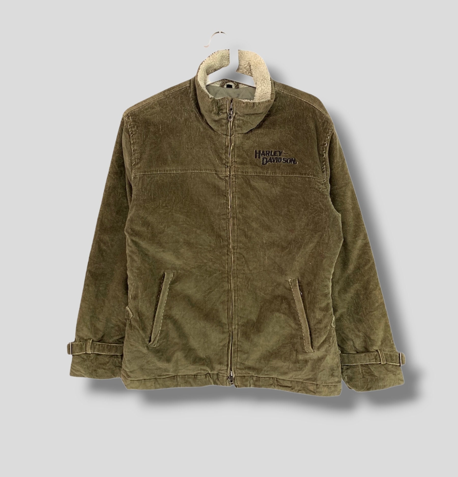 Harley davidson green jacket sales