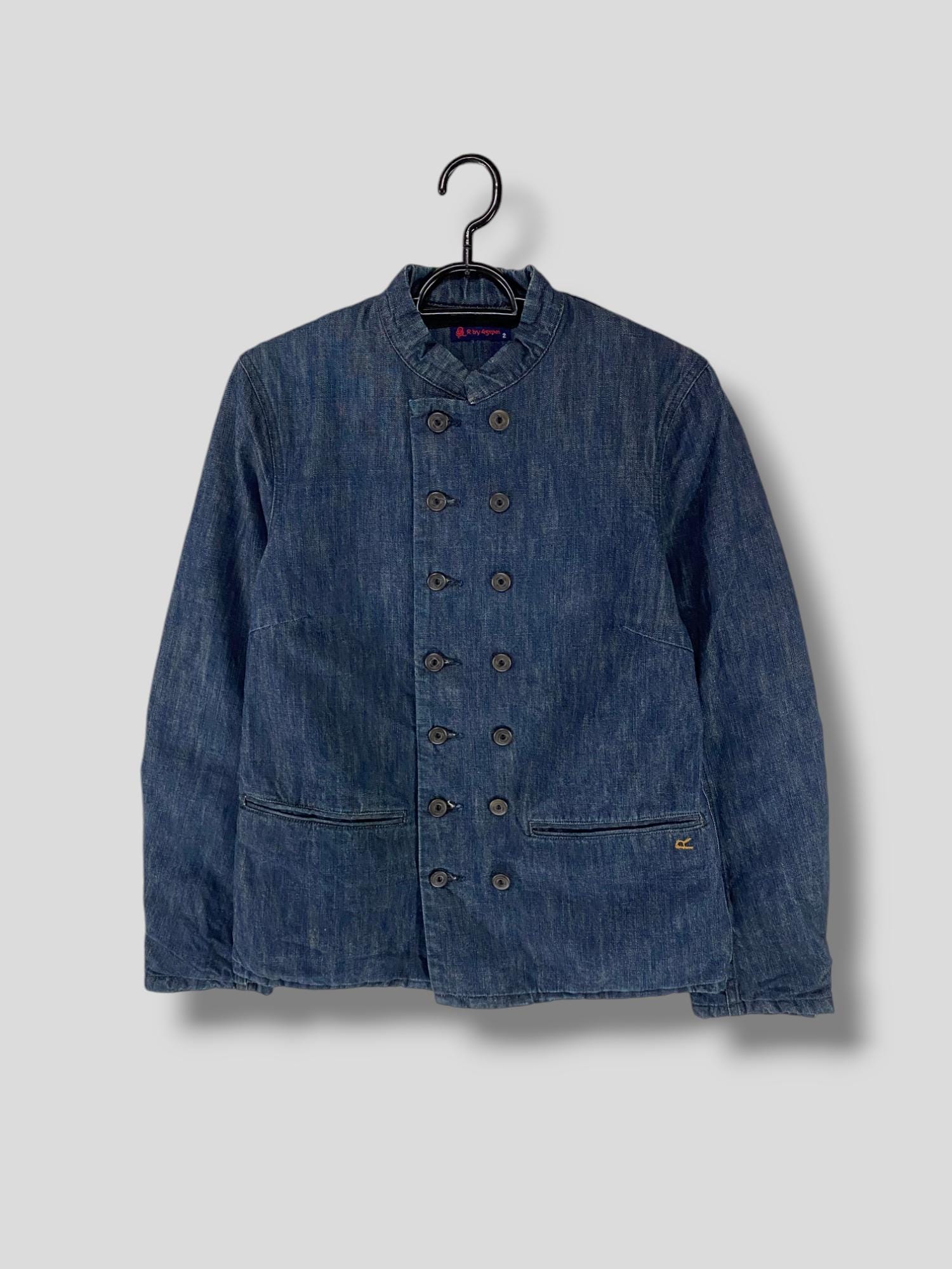 45rpm ブランケット Vintage 45rpm Natural Indigo Stripe Blanket Line Denim Jacket