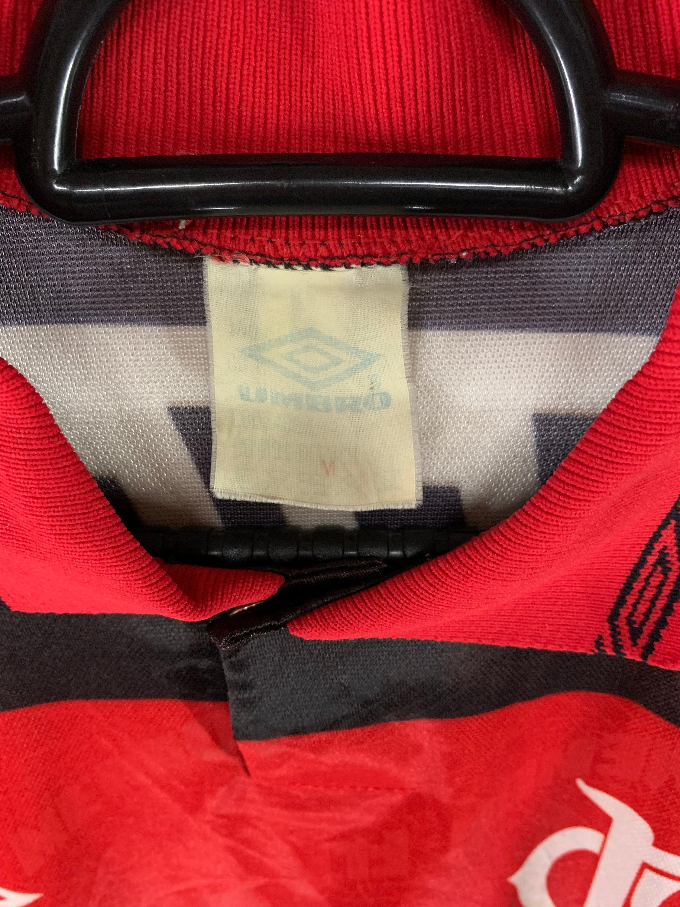 Vintage Flamengo #7 Brasil 1990's Lubrax Umbro Jersey Collectible