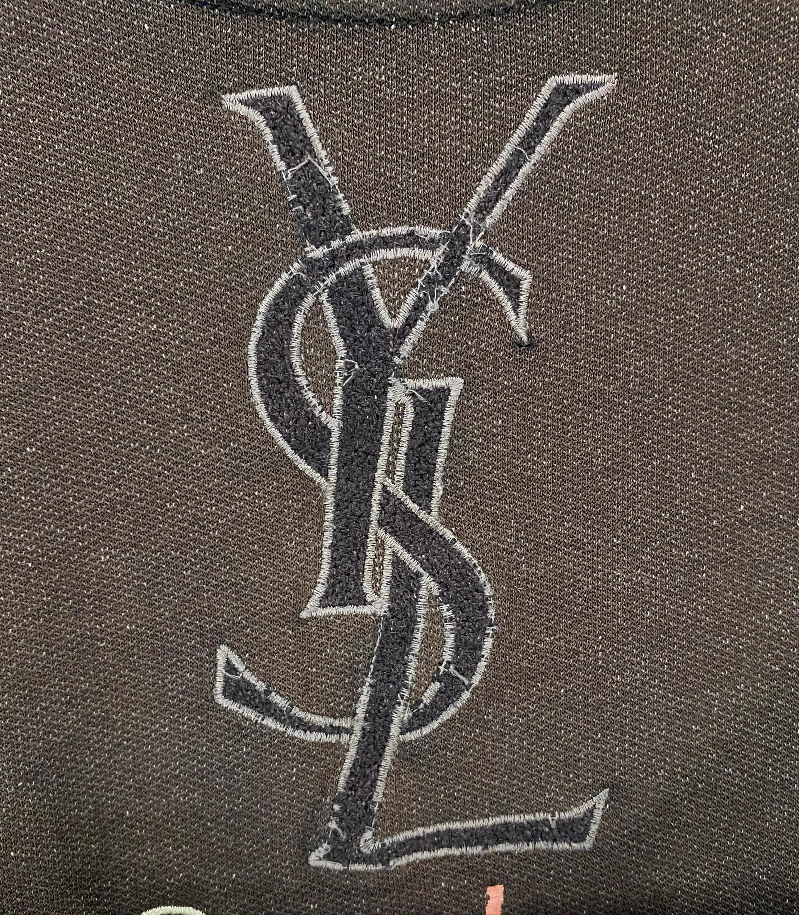 Vintage Yves Saint Laurent Pour Homme Multicolor Embroidered