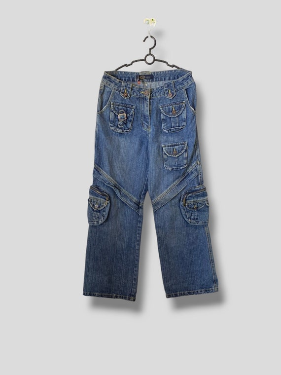 【00s archive】crush denim cargo vintage 00s archive】crush denim cargo vintage 00s archive】crush denim