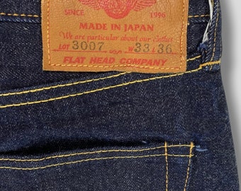 THE FLAT HEAD 3007 サイズ29 Vintage Y2K Flat Head 3007 Deadstock Bootcut Selvedge Denim