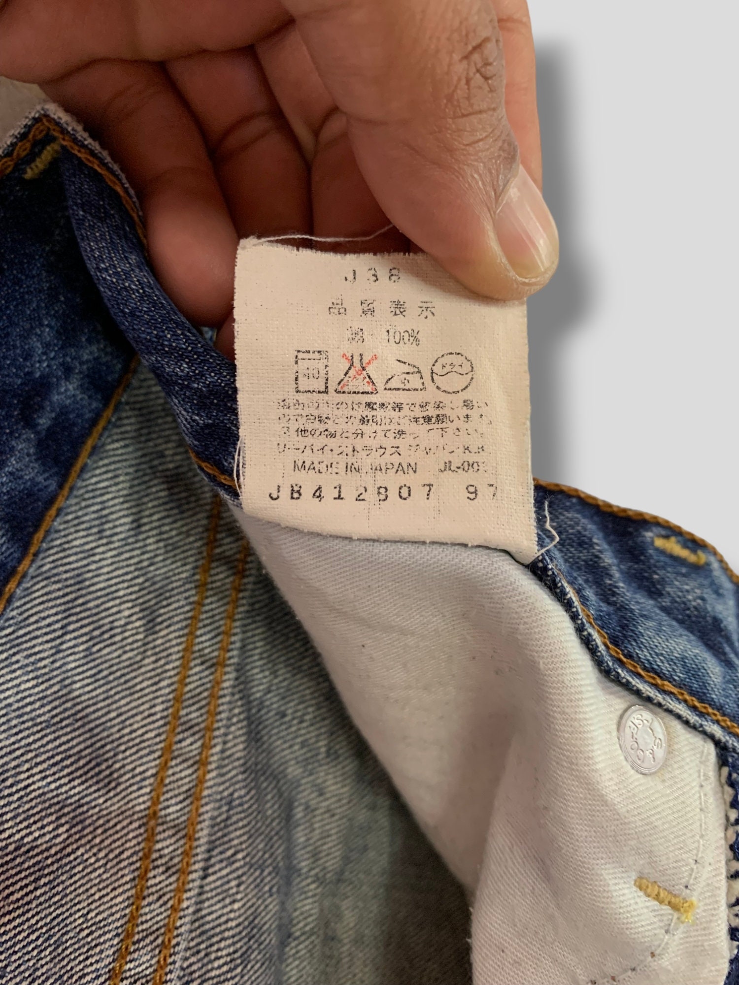 Vintage 90s Levis 503 Distressed Jeans Punk Grunge Style
