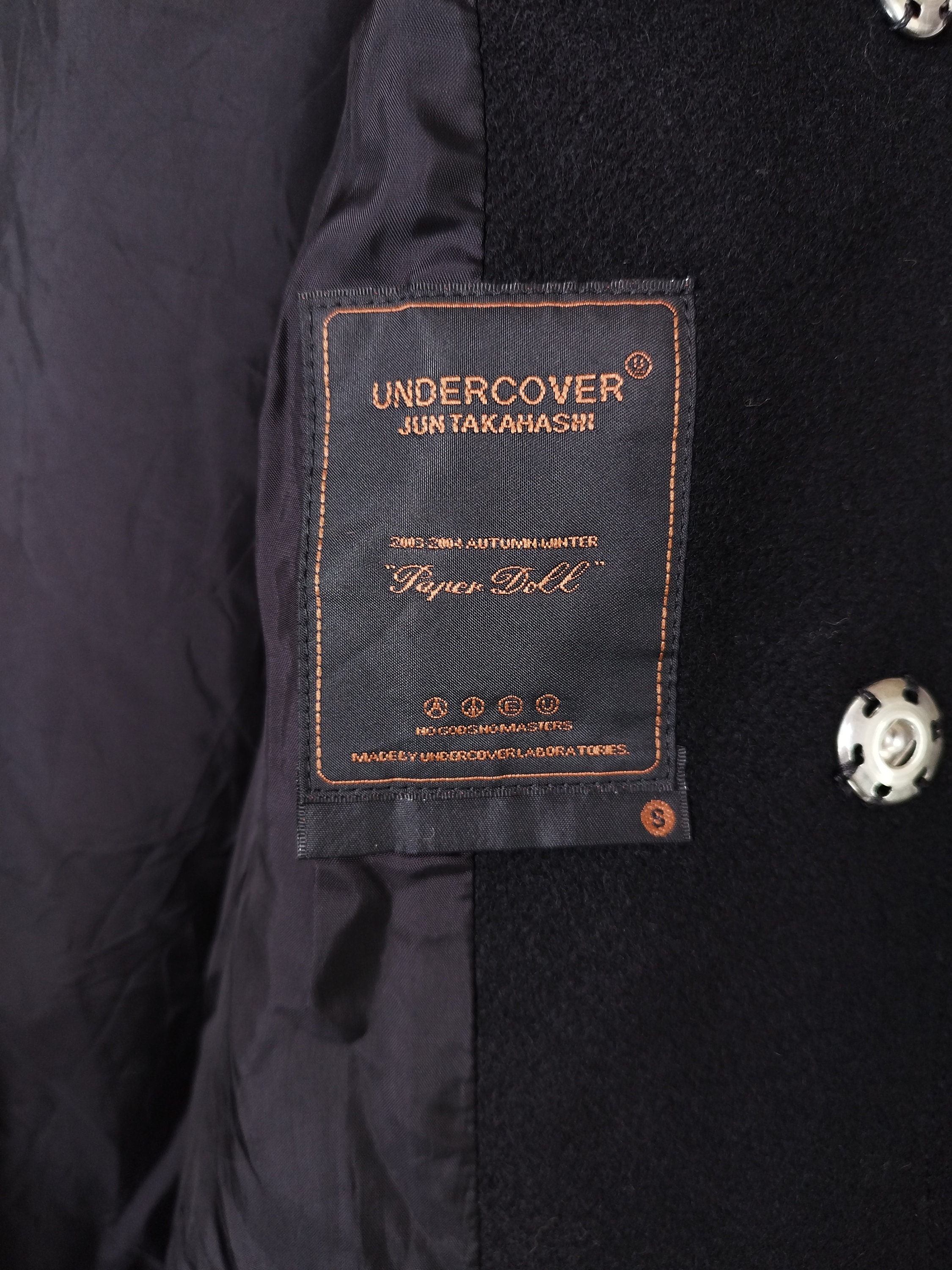 AW03 Undercover Paper Doll Quilted Wool Reconstructed Coat