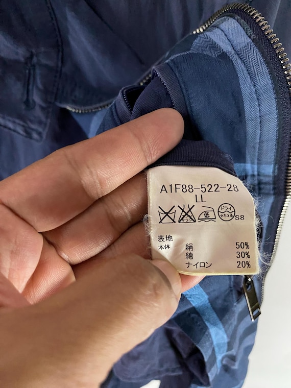 BURBERRY BLUE LABAL ノバチェック ジッパーブルゾン y2k BURBERRY BLUE LABEL Nova Plaid Zip Up Cotton Blouson Jacket