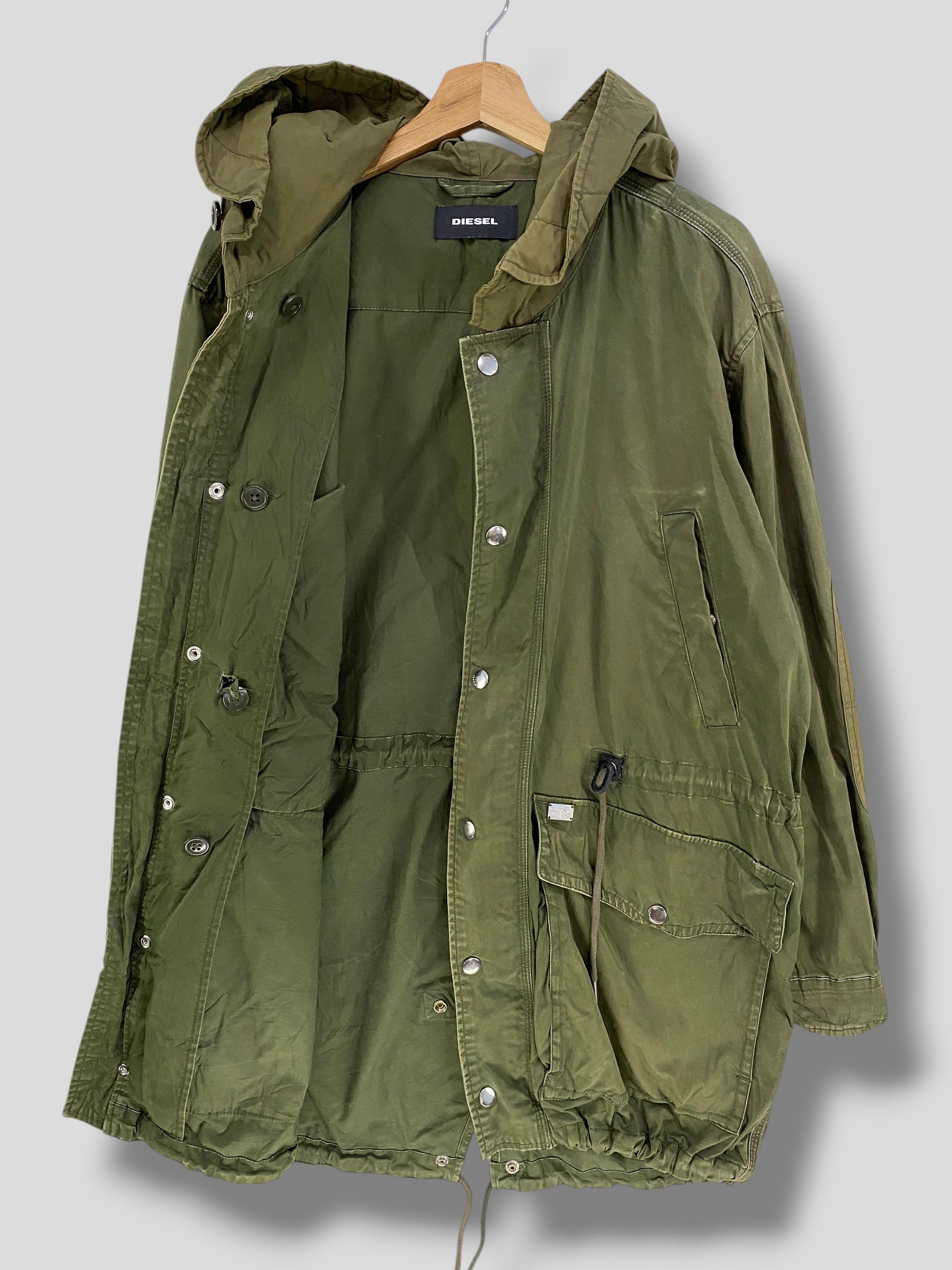 Vintage Y2k Diesel Field Parka Military Fashion Casual Outfit