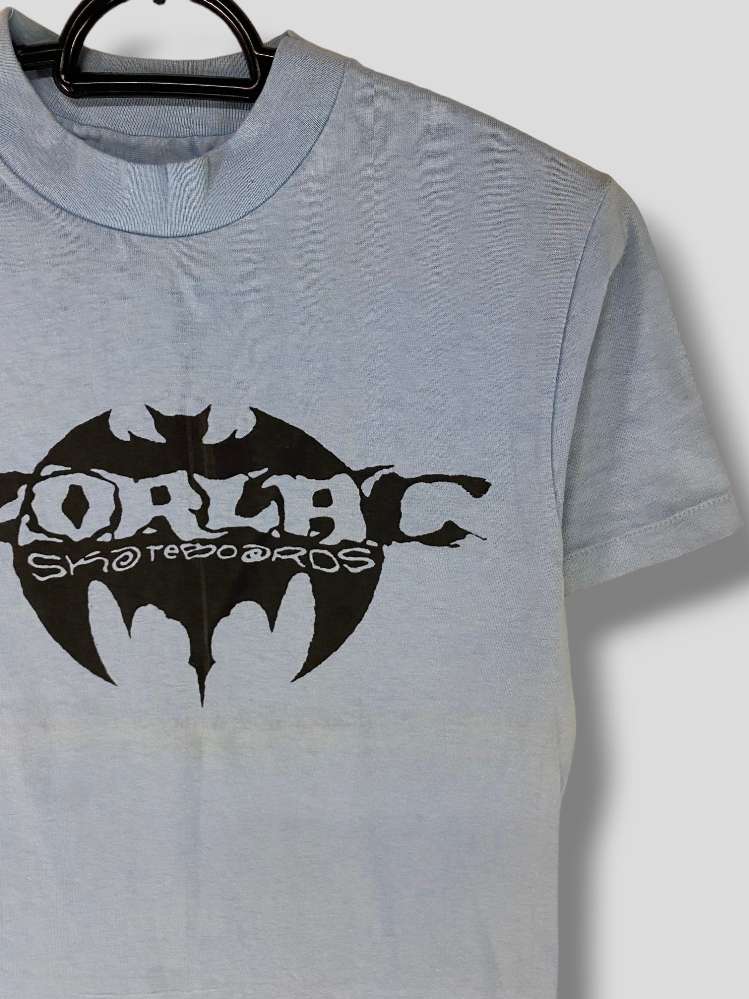 トップス buttstain zorlac Powell Vintage 80s Zorlac Skateboards Pushead Deadstock Tshirt Punk