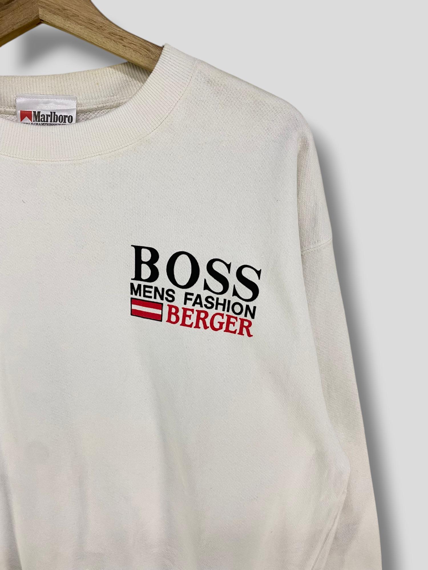 【HUGO BOSS×Marlboro】トレーナー Vintage 90s Marlboro BOSS Mens Fashion Gerhard Berger Sweatshirt