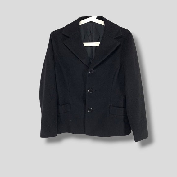 Vintage Yohji Yamamoto Noir Black Cashmere Wool Blend Jacket