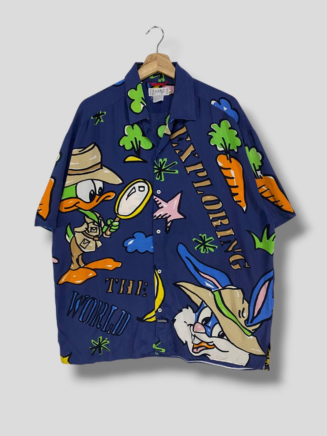 CASTELBAJAC ジップアップ シャツ Castelbajac 1990's Silk Hand