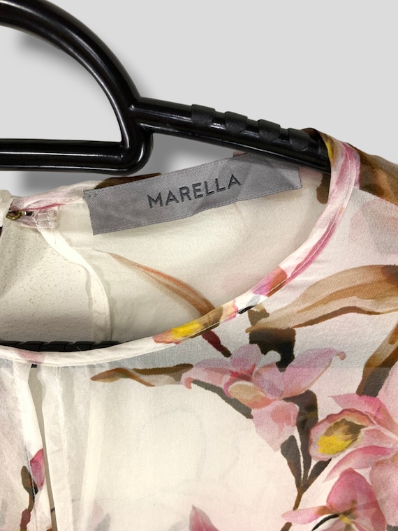 Vintage Marella max mara floral collarless open t… - image 9