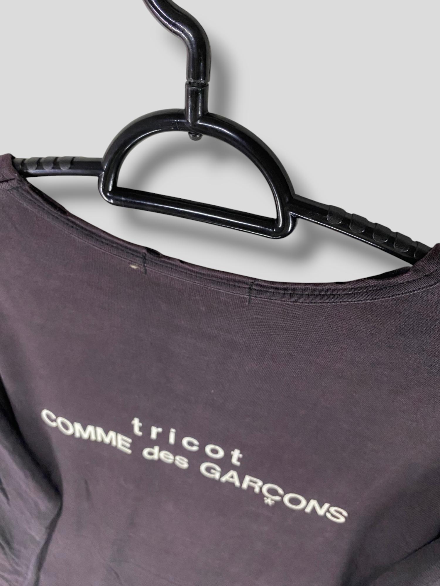 Vintage 90s Tricot Comme Des Garcons Logo Tshirt Japanese Designer