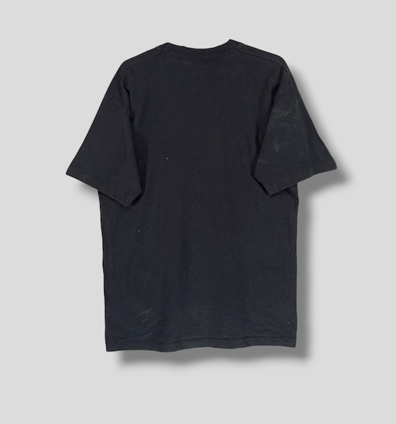 トップス 90S FRUIT OF THE LOOM BLACK T-SHIRT Fruit of the Loom Mens Super Premium Short Sleeve Crew Neck