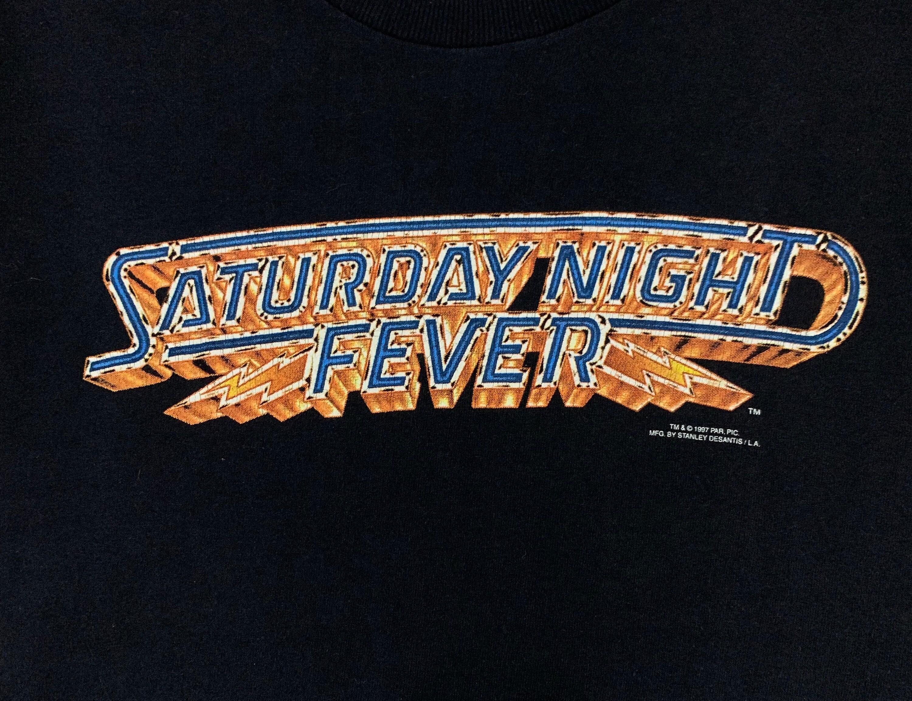 Vintage 90s Saturday Night Fever Movie Tshirt John Travolta 1977