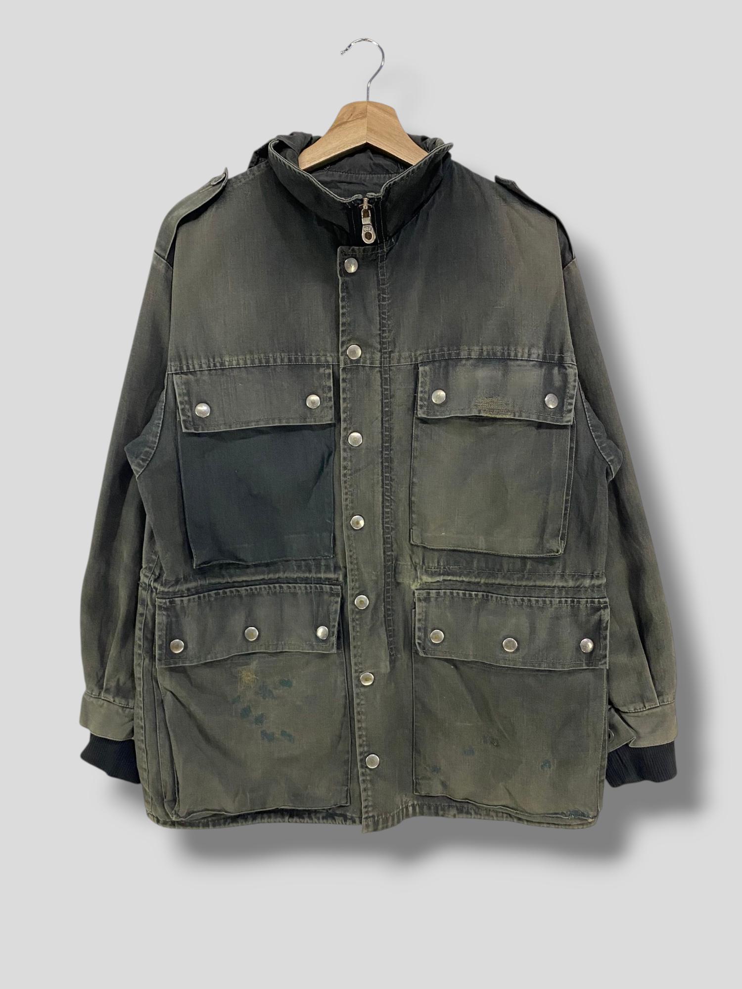 Vintage 70s Swiss Military Sunfaded M65 Jacket Military Tactical