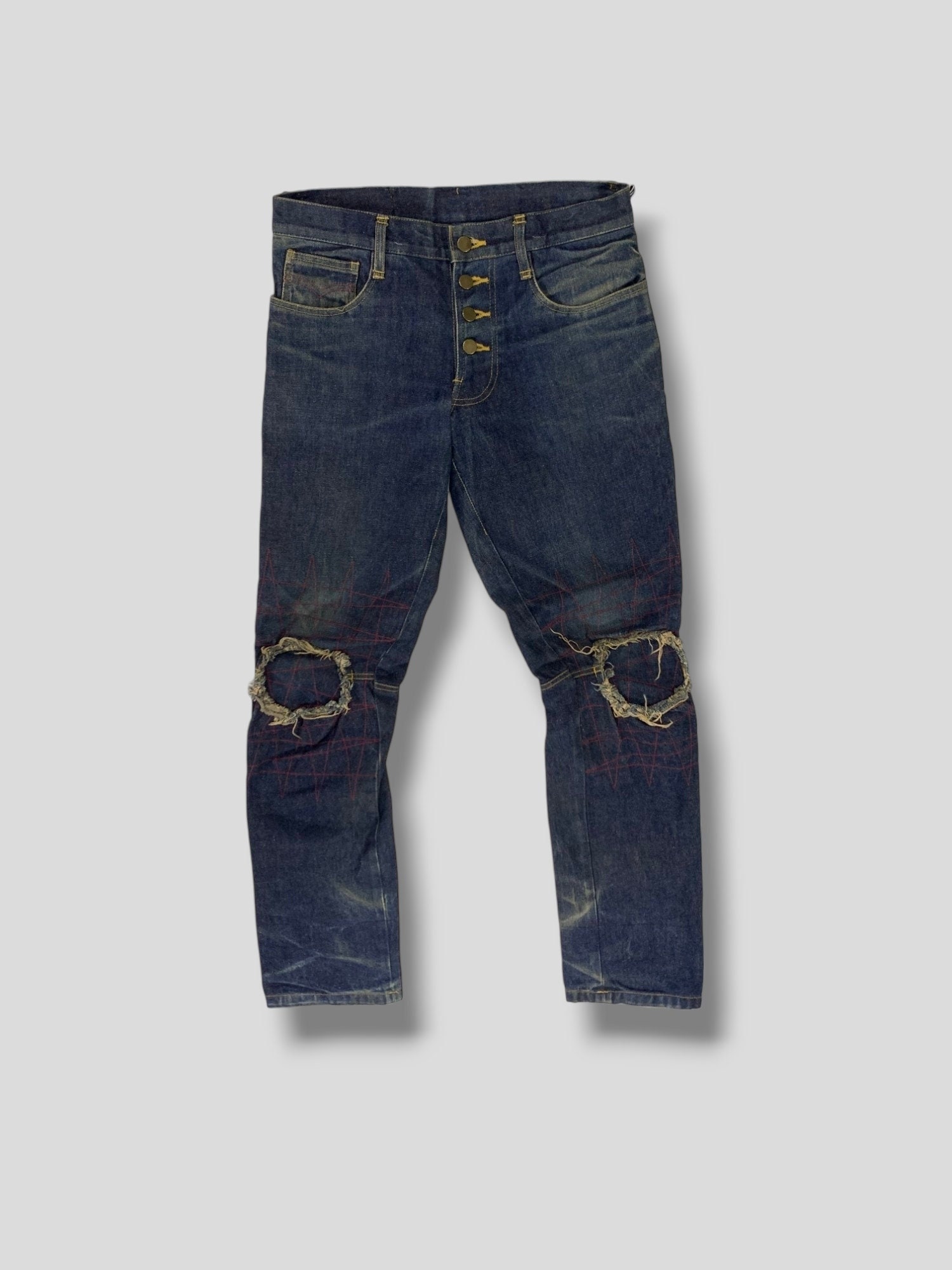NEMETH リメイク　デニム Size 32 Vintage Christopher Nemeth Iconic Red Stitched Patch