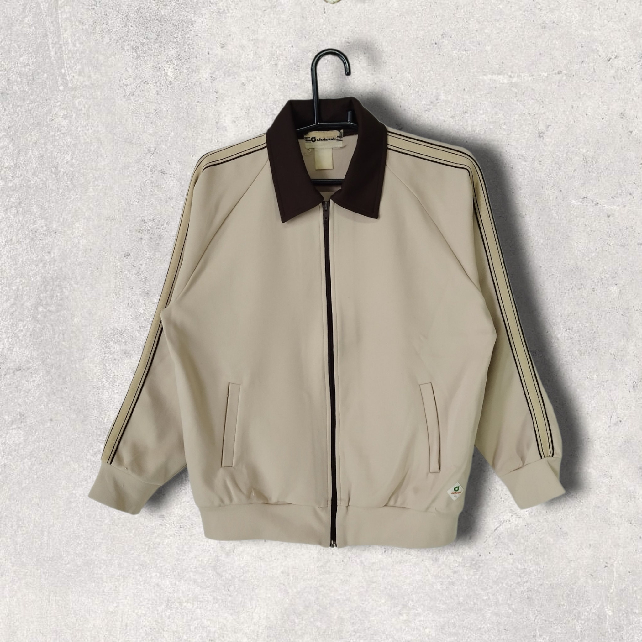 【70s】 Jelenk オレンジ 3ライン ハイネックジャージ vintage 70s】 Jelenk オレンジ 3ライン ハイネックジャージ vintage