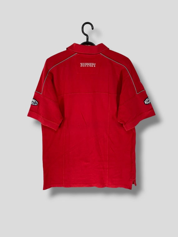 Vintage 90s Ferrari Magneti Marelli Embroidered Logo Polo Shirt