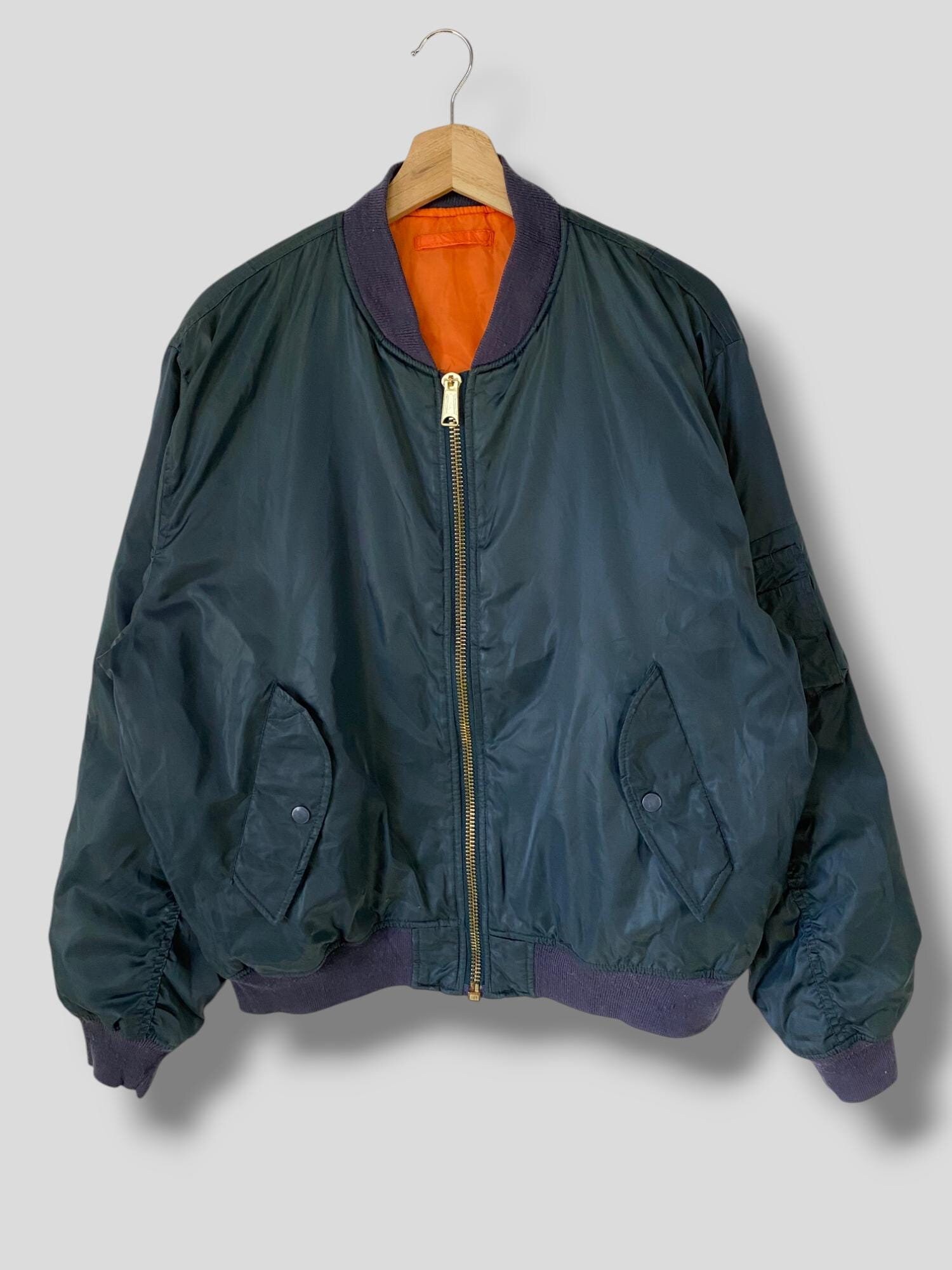 Vintage Panasonic Impulse MA-1 Bomber Jacket Japanese American