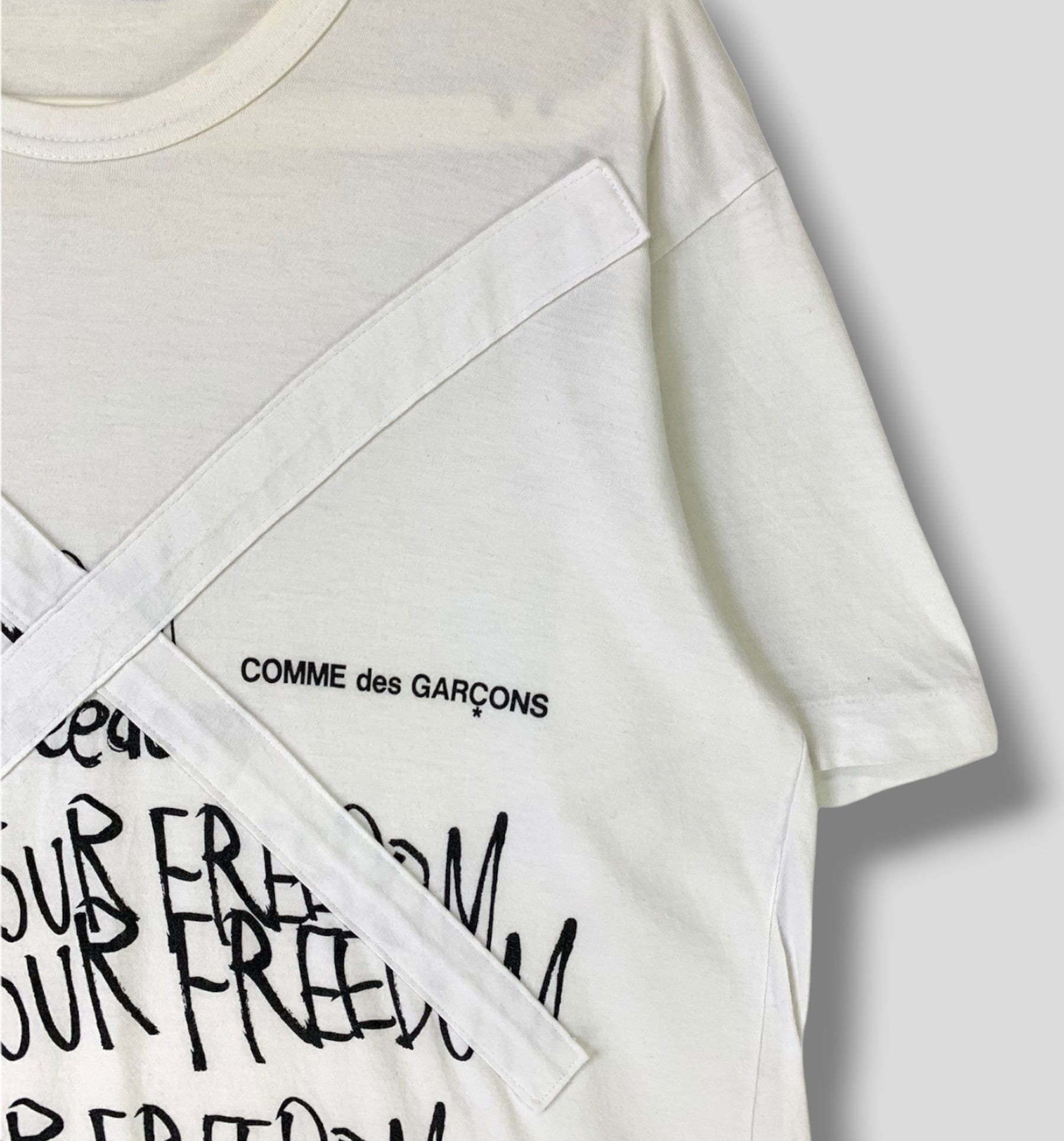Vintage Comme Des Garcons Wear Your Freedom Tshirt Japanese Vintage Comme Des Garcons Wear Your Freedom Tshirt Japanese