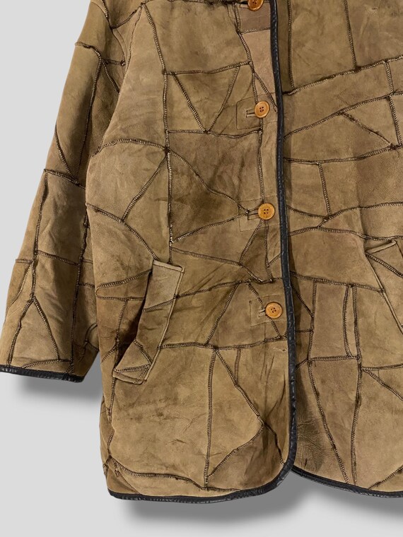 Vintage Countdown Roots patchwork sheep skin shea… - image 5