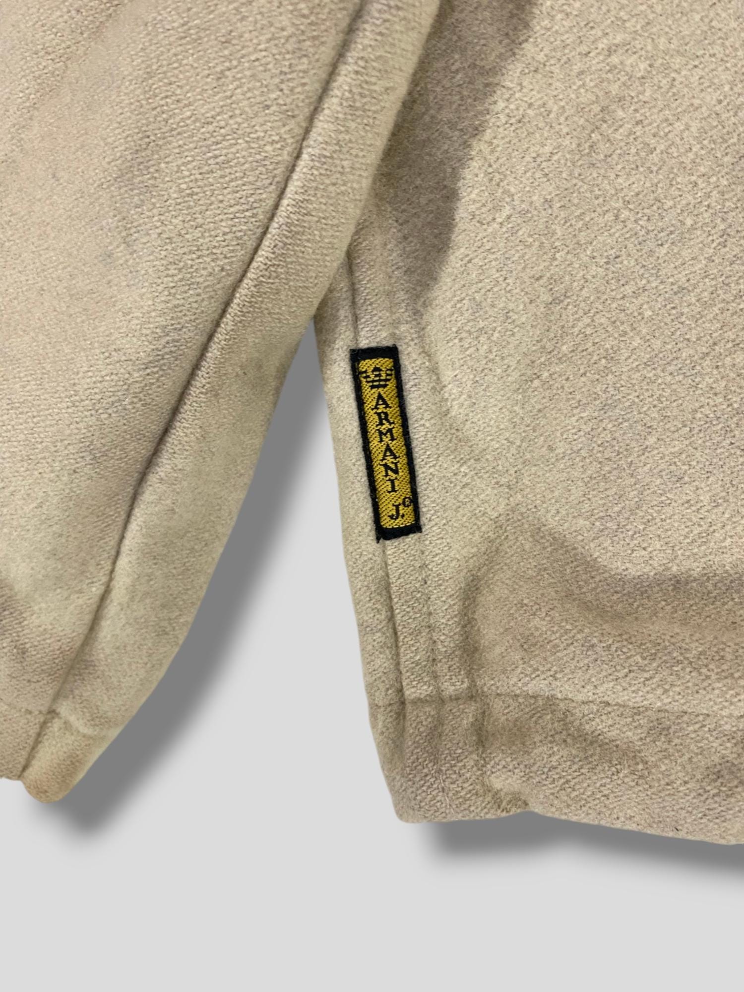 Vintage Giorgio Armani Wool Hoodie Jacket Designer Casual Outfits 