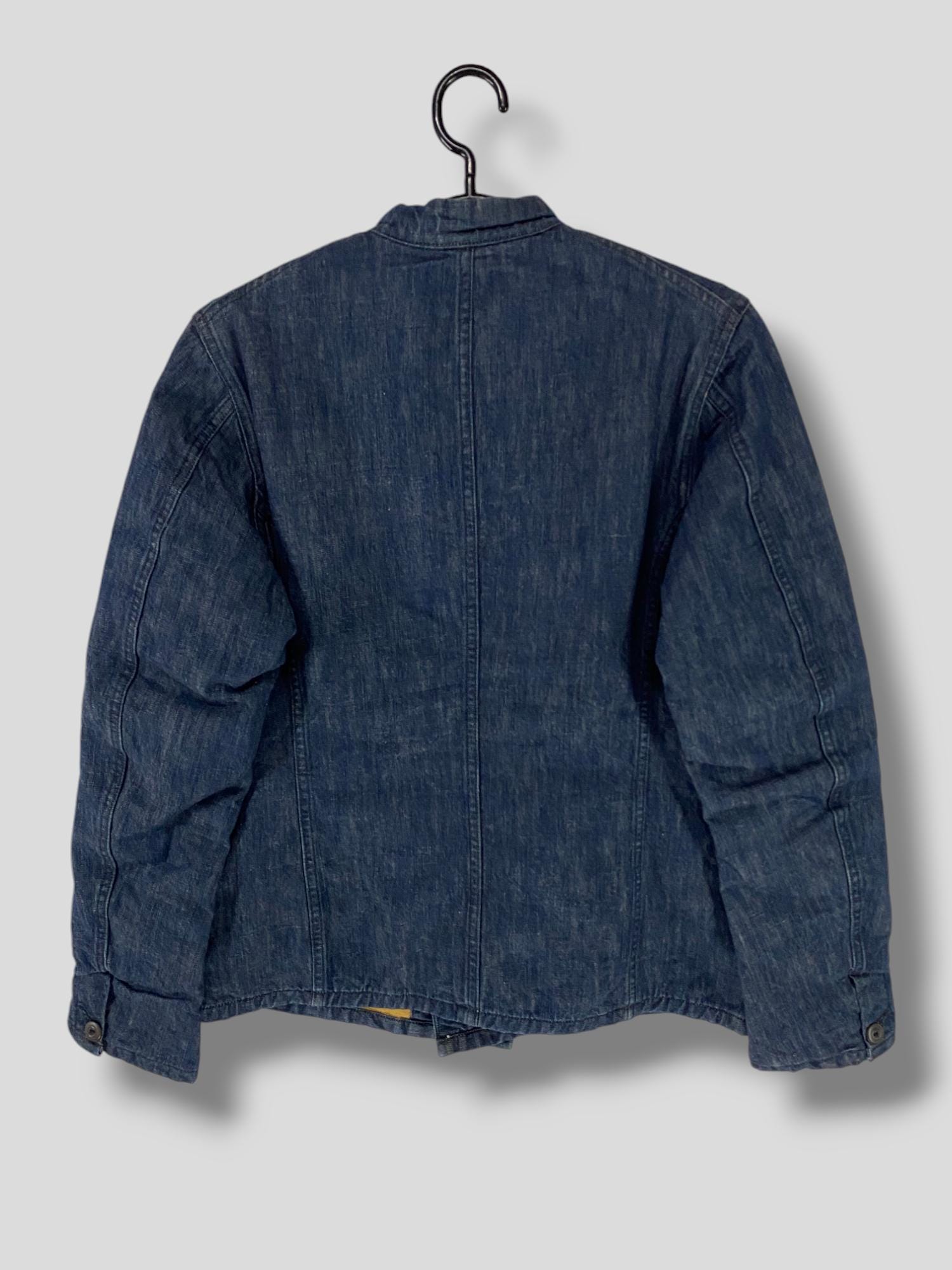 Vintage 45rpm Natural Indigo Stripe Blanket Line Denim Jacket